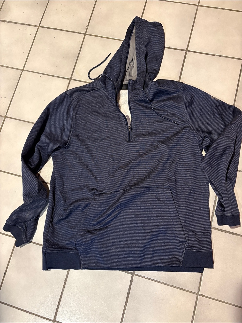 Under Armour Men's Navy Half-Zip Hoodie Pullover